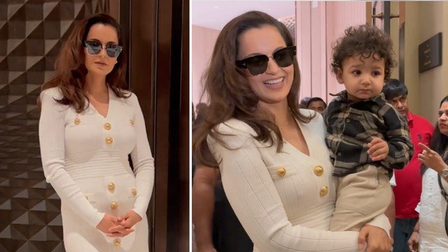 Who's That Baby with Kangana Ranaut? Spotted During the Much-Awaited 'Emergency' Promotions