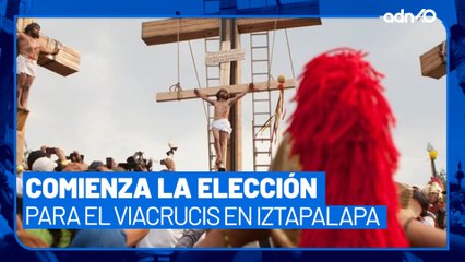 Comenzó la elección de papeles para el Viacrucis en Iztapalapa 2025