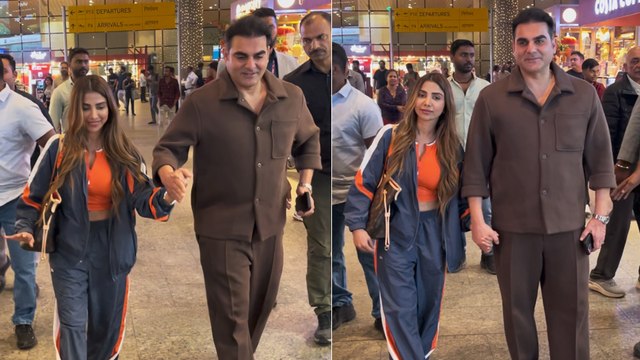 Arbaaz Khan वाइफ Sshura Khan के साथ मस्ती के मूड में दिखे, पैपराजी के सामने दिखाया स्लो मोशन एक्शन