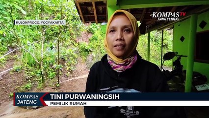 Tebing 25 Meter di Kulon Progo Longsor Timpa Rumah Warga