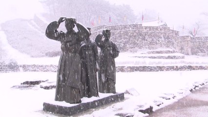 [날씨] 한파 점점 심해진다...충남·호남 '최고 40cm' 폭설 / YTN