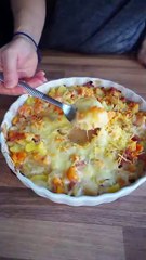 gratin butternut pommes de terre lardons