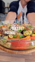 Poulet potimarron rotis