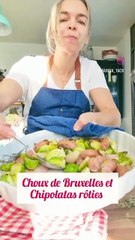 Recette choux bruxelles chipolatas