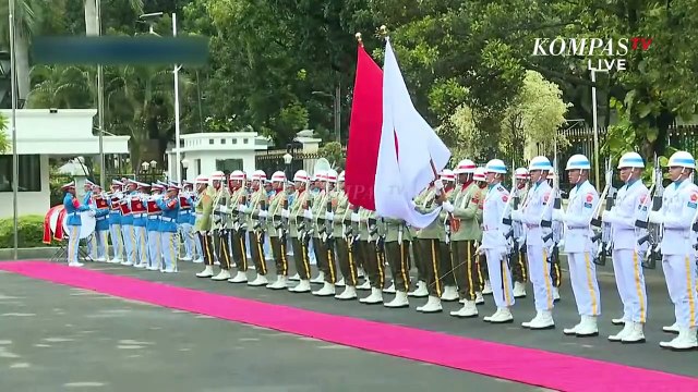 [FULL] Upacara Penyambutan Menhan Sjafrie Terima Kunjungan Menteri Pertahanan Jepang di Kemhan