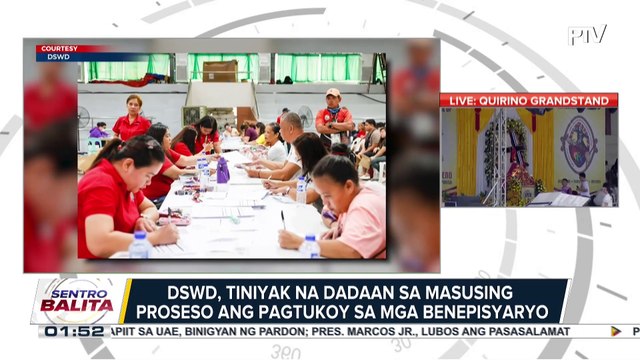 DSWD, tiniyak na dadaan sa masusing proseso ang pagtukoy sa mga benepisyaryo
