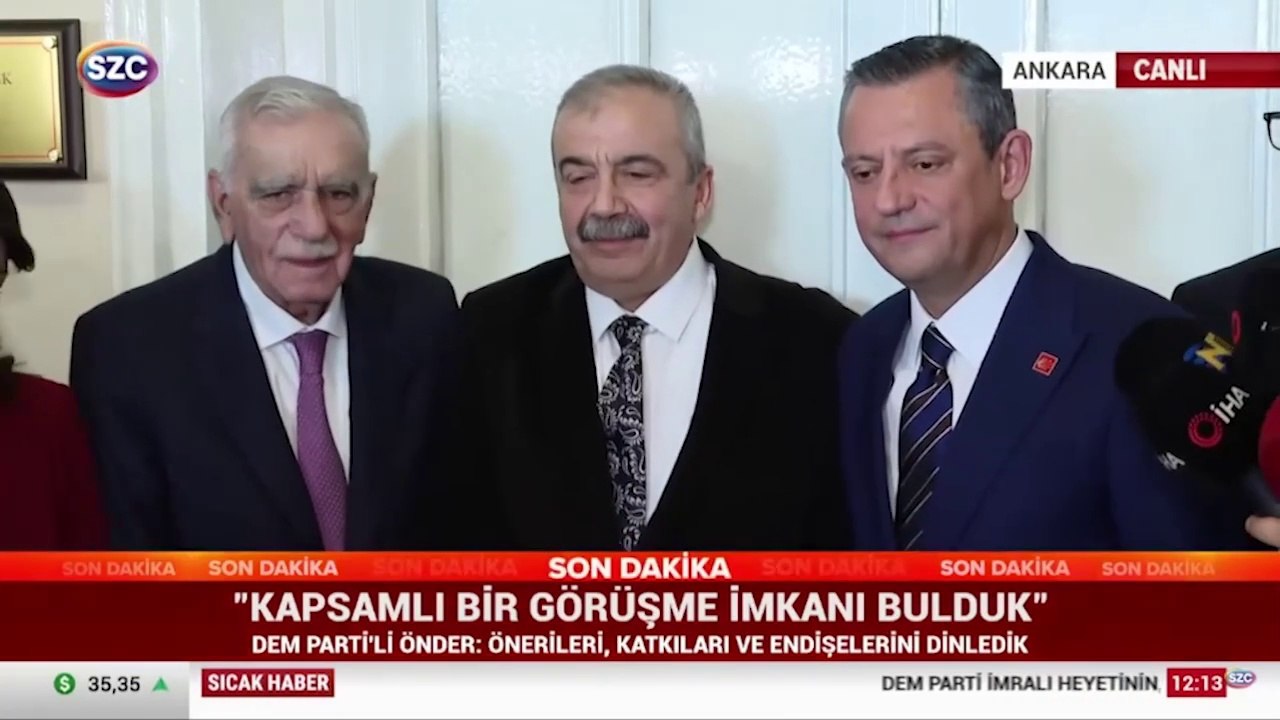 DEM Parti'nin İmralı heyetinin CHP ziyareti sona erdi