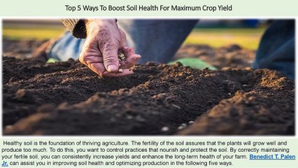 Top 5 Ways To Boost Soil Health For Maximum Crop Yield