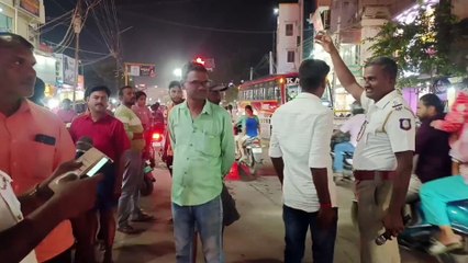 The fake cop who gave the lift grabbed his helmet and tried to run away