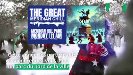 Bataille annuelle de boules de neige à Washington après une vague de froid historique