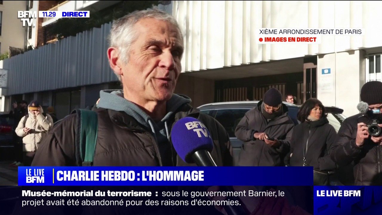 "On lâchera jamais l'affaire": dix ans après l'attentat, de nombreuses personnes rendent hommage à Charlie Hebdo