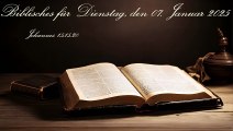 Biblisches für Dienstag, den 07. Januar 2025, zu Johannes 15,15.20