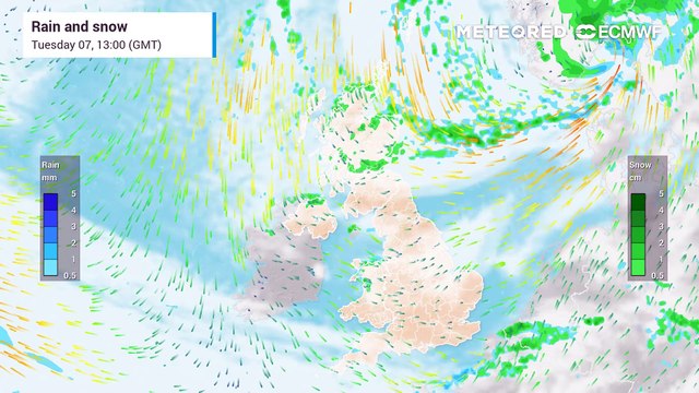 UK weather: Wintry showers and snow set to continue this week