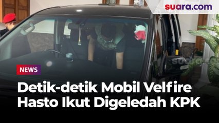 Detik-detik Mobil Toyota Velfire Hasto Ikut Digeledah KPK di Bekasi