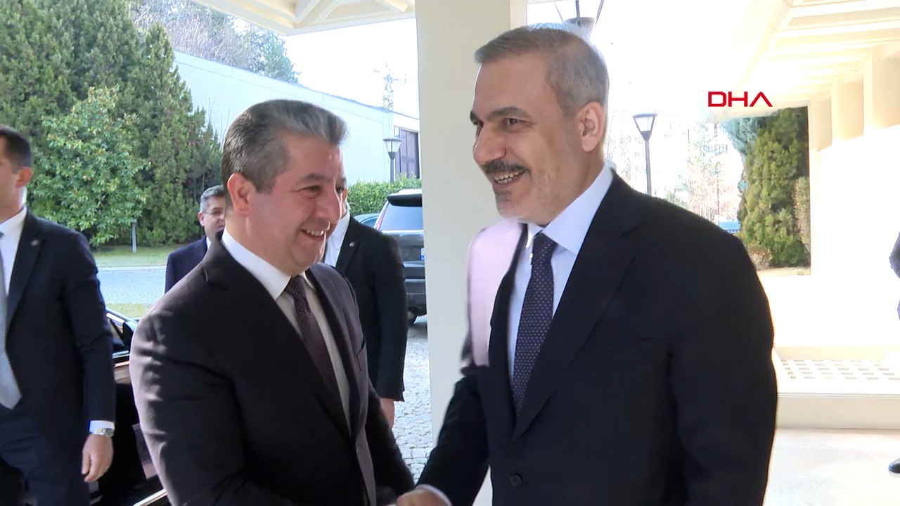 Dışişleri Bakanı Fidan, Mesrur Barzani ile bir araya geldi