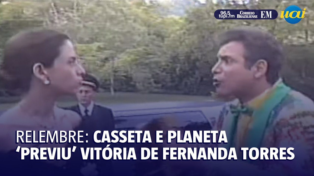 Relembre quando Casseta e Planeta 'previu' prêmio de Fernanda Torres no Globo de Ouro