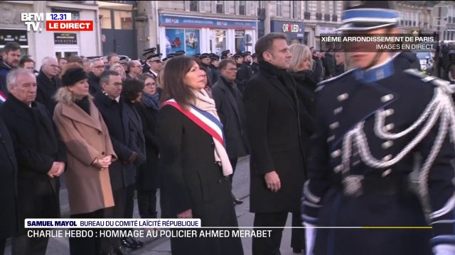 Attentats du 7-Janvier: une minute de silence en hommage au lieutenant de police Ahmed Merabet