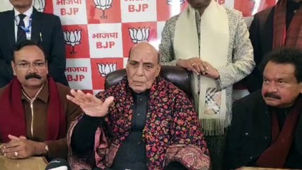 दिल्ली में जीत रही भाजपा.... देश के वैज्ञानिकों ने किए करिश्माई काम: रक्षा मंत्री राजनाथ सिंह