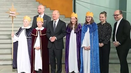 Scholz empfängt Sternsinger im Kanzleramt