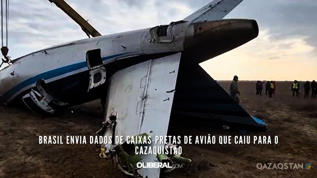 Brasil envia dados de caixas-pretas de avião que caiu para o Cazaquistão