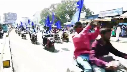 ಭೀಮ ಕೊರೆಗಾಂವ್ ವಿಜಯೋತ್ಸವ ಹಿನ್ನೆಲೆಯಲ್ಲಿ ದಲಿತ ಸಂಘಟನೆಗಳ ಒಕ್ಕೂಟ ಬೈಕ್ ಜಾಥ