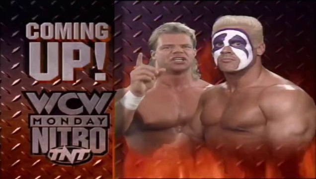 WCW Monday Nitro 10.23.1995 - Sting & Lex Luger vs Booker T & Stevie Ray (Tag Team Match)