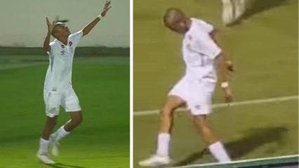 El hijo de Robinho marca en la 'Copinha' y lo celebra haciendo bicicletas como su padre