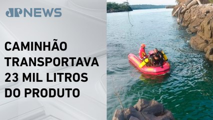 Ibama confirma vazamento de ácido sulfúrico no Rio Tocantins após queda de ponte