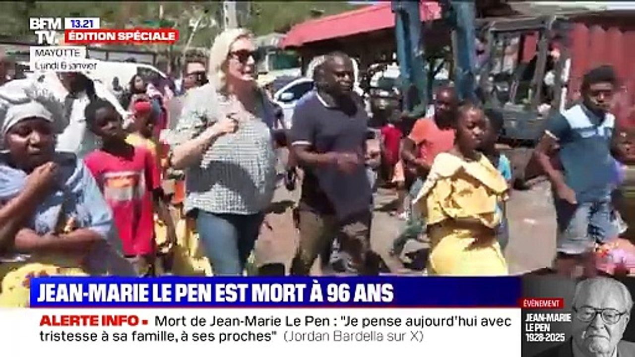 Marine Le Pen a appris la mort de son père Jean...