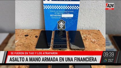 🚨 ROBO DE PELÍCULA A UNA FINANCIERA EN LA PLATA: UN DETENIDO Y UN PRÓFUGO