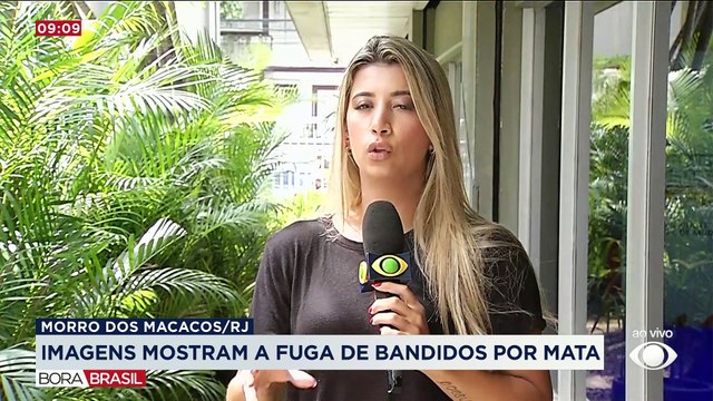 Imagens mostram fuga de bandidos por mata no Morro dos Macacos (RJ)