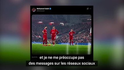 Liverpool - Slot "n'aura pas de vie" s'il se préoccupe des messages sur les réseaux sociaux