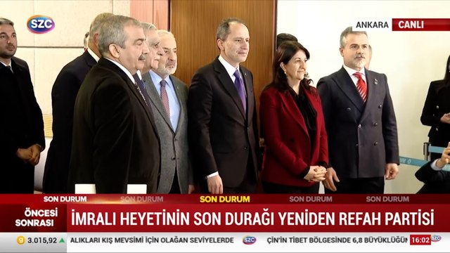 DEM Parti'nin İmralı heyeti, Yeniden Refah partisi ile görüşmeye başladı