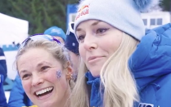 Tour de Ski: Lindsey Vonn in Val di Fiemme per tifare l'amica Jessie Diggins