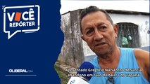 Aposentado Gregório Naziazeno denuncia abandono em ruas do bairro do Tapanã