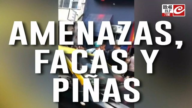 Buenos Aires salvaje: amenazas, facas y piñas a pocos metros de avenida Corrientes