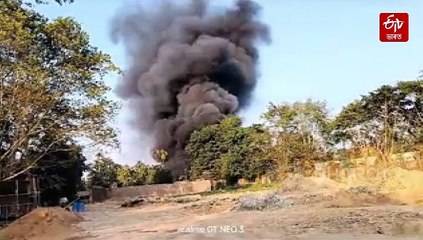 যোৰহাট অ' এন জি চিত ভয়ংকৰ অগ্নিকাণ্ড; জীৱন্তে অগ্নিদগ্ধ এজন বিষয়া