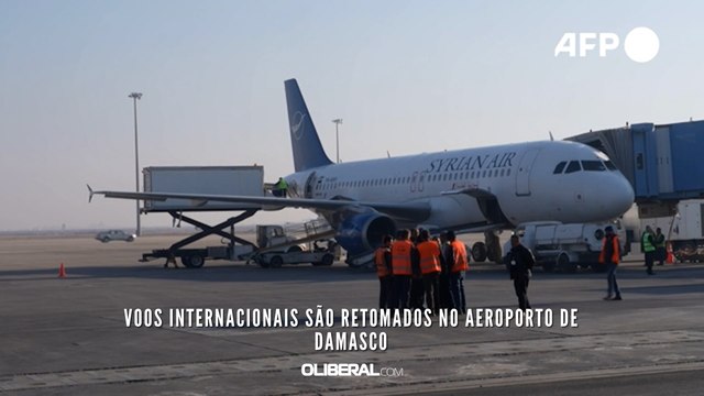 Voos internacionais são retomados no aeroporto de Damasco
