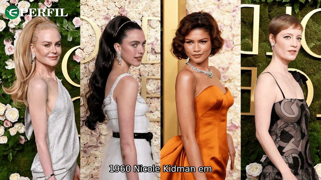 "Os penteados ousados e joias luxuosas no Globo de Ouro 2025 com Emma Stone e Zendaya"