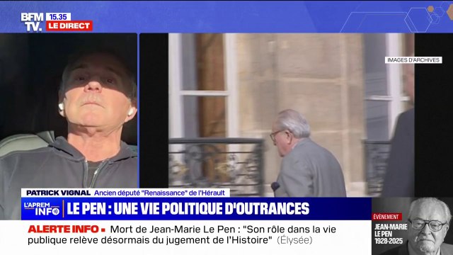 Jean-Marie Le Pen voulait cliver la société , selon Patrick Vignal (ancien député Renaissance de l'Hérault)