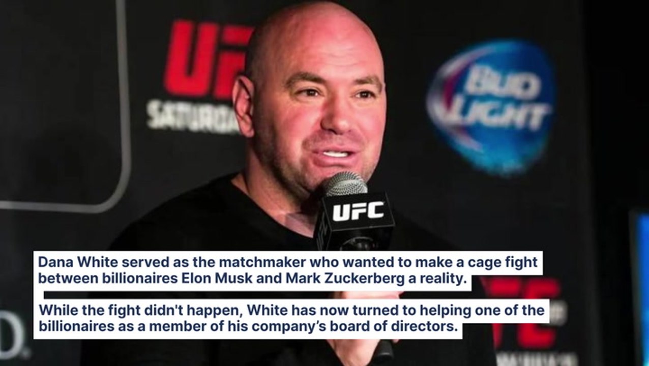 Dana White Wanted Elon Musk, Mark Zuckerberg In Cage Fight, Now He's On Meta's Board Of Directors