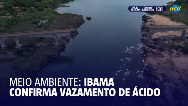 Ibama confirma vazamento de ácido sulfúrico no Rio Tocantins após queda de ponte