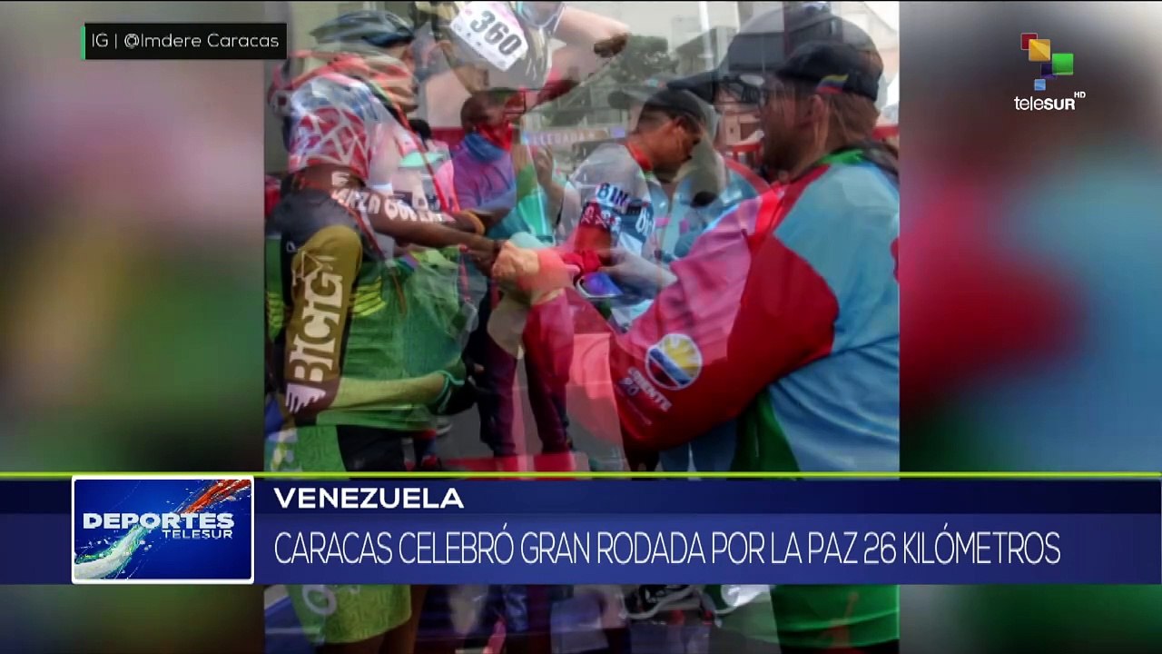Más de 600 ciclistas venezolanos participaron en la " gran rodada por la paz"