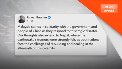 PM Anwar ucap takziah, turut bersolidariti bersama China