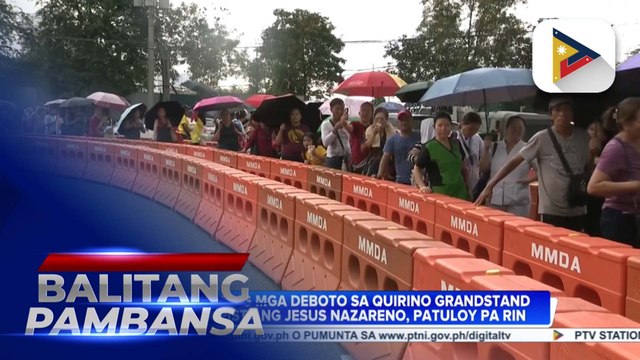 Pagdagsa ng mga deboto sa Quirino Grandstand para sa Pista ng Jesus Nazareno, patuloy pa rin