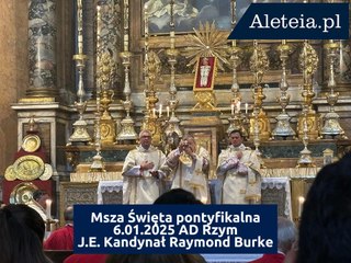 Msza Święta pontyfikalna kard Raymond Burke