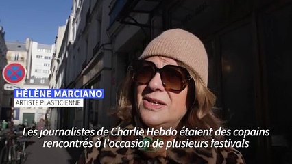Dix ans après les attentats, hommages et forte émotion devant l'"increvable" Charlie Hebdo
