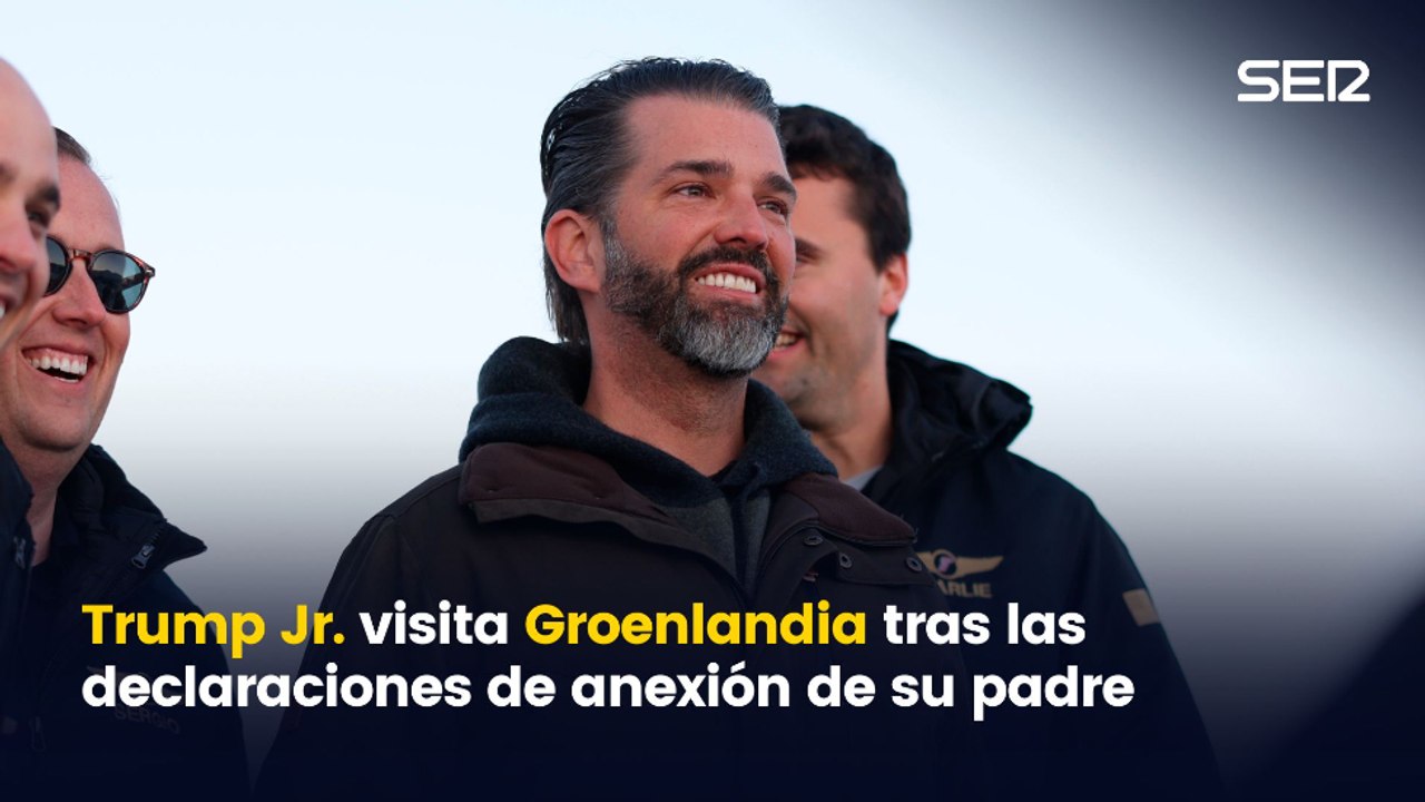 Trump Jr. visita Groenlandia poco después de que su padre hablara de anexionar el territorio a EE UU