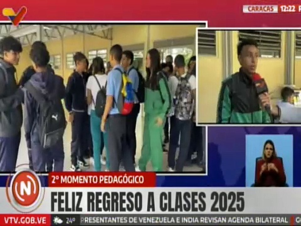 Caracas | Estudiantes inician el segundo momento pedagógico en las instituciones educativas