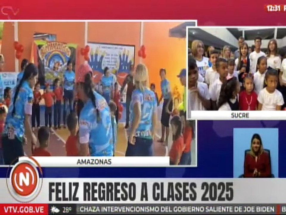 Instituciones educativas del edo. Sucre dan la bienvenida a los niños en el retorno a clases